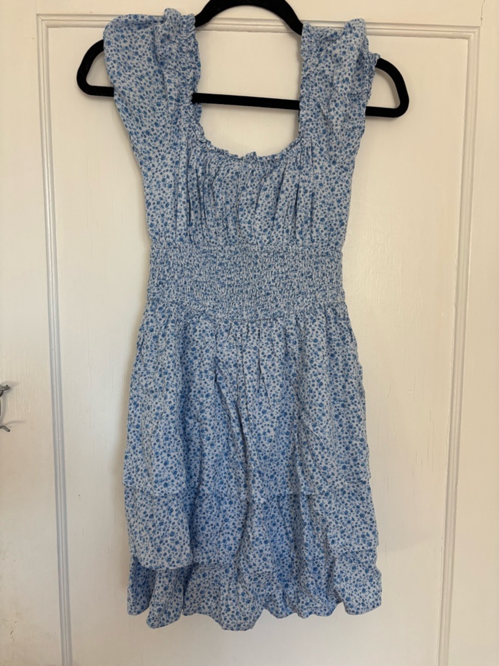 Hollister Light Blue Floral Mini Dress